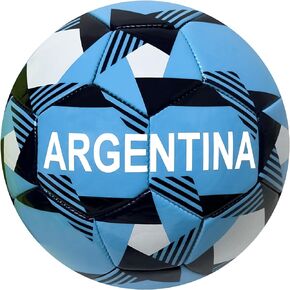 Icon Sports Argentina Soccer Ball, Size 5 and 4, Argentina Flag Ball National Team World Cup Country