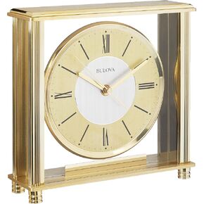 Bulova B1700 Grand Prix Clock, Brass