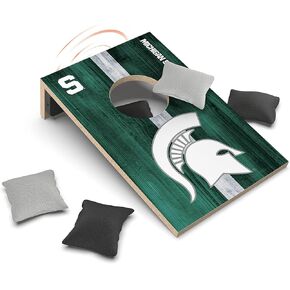 SOAR NCAA Tabletop Cornhole Game and Bluetooth Speaker