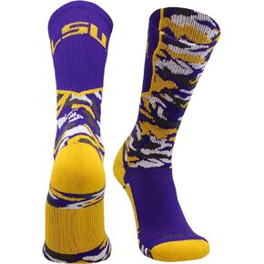 LSU Tigers Socks Woodland Camo Crew