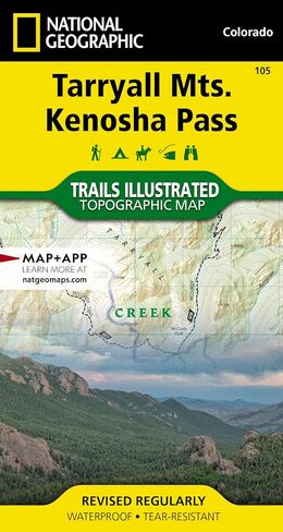 Tarryall Mountains, Kenosha Pass Map (National Geographic Trails Illustrated Map, 105) in Saudi Arabia