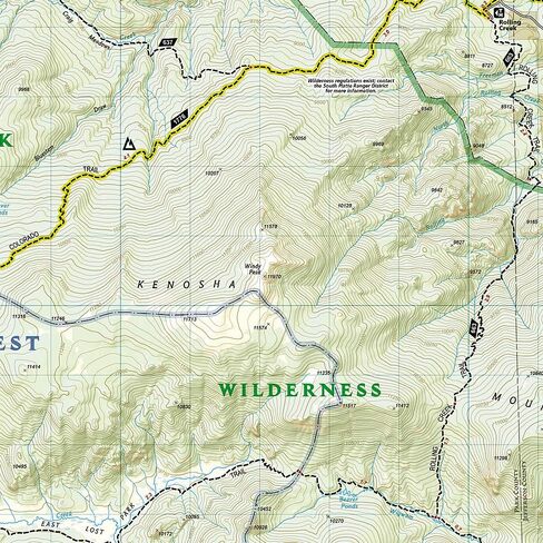 Tarryall Mountains, Kenosha Pass Map (National Geographic Trails Illustrated Map, 105) in Saudi Arabia
