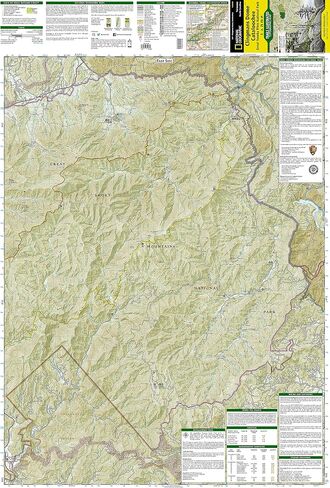Great Smoky Mountains National Park East: Clingmans Dome, Cataloochee Map (National Geographic Trails Illustrated Map, 317) in Saudi Arabia
