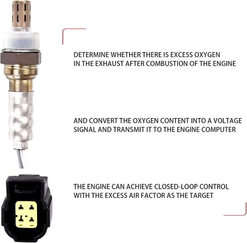Oxygen O2 Sensor Upstream Downstream 234-4587 Replacement for Chry 300 Dodge Dakota Durango Nitro Dodge Ram 1500 2500 3500 Jeep Wrangler Grand Cherokee 56029049AA 2344587 in Kuwait