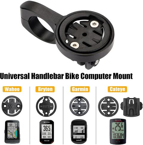 Bike Computer Mount For Aero Bars - Aero Bar Bike Computer Mount For Garmin Edge, Aero Bar Computer Mount Compatible with Garmin GPS Bike Computer, Wahoo, Bryton, Cateye, GoPro Full Range & Flashlight in Saudi Arabia