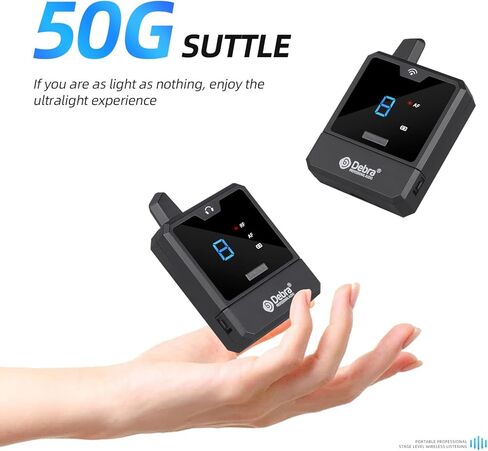 D Debra Audio ER-Mini UHF Portable Wireless in-Ear Monitor System with Monitoring Type for Stage, Band, Recording Studio, Musicians, Monitoring (Only 1 Receiver) in Kuwait