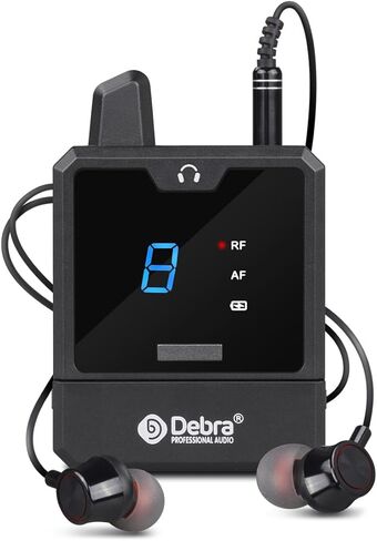 D Debra Audio ER-Mini UHF Portable Wireless in-Ear Monitor System with Monitoring Type for Stage, Band, Recording Studio, Musicians, Monitoring (Only 1 Receiver) in Kuwait