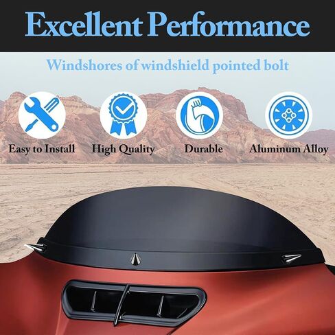 Windshield Bolts Motorcycle Fairing Bolts Street Glide Windshield Spike Bolts Windscreen Screws Fit for Harley Street Glide Touring Models,Road Glide Windshield Trim(Road Glide 2015-2023) in Saudi Arabia