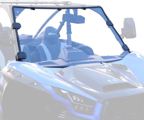 KIWI MASTER Heavy Duty Full Windshield Compatible with 2020-2024 Kawasaki Teryx KRX 1000 Accessories Scratch Resistant in Kuwait