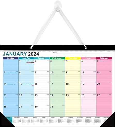 تقويم مكتب 2024-2025 (يناير 2024 - يونيو 2025) - 17 بوصة × 12 بوصة، يتضمن التخطيط الشهري والجدولة والعطلات، مثالي لتنظيم الجدران في المنزل والمدرسة والمكتب، وغطاء من البولي بروبيلين وقابل للتمزيق in Kuwait
