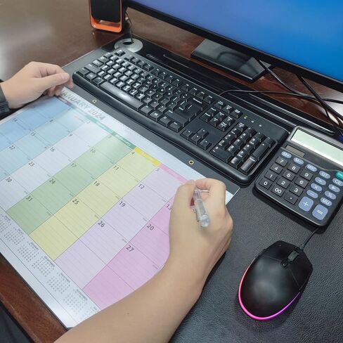 تقويم مكتب 2024-2025 (يناير 2024 - يونيو 2025) - 17 بوصة × 12 بوصة، يتضمن التخطيط الشهري والجدولة والعطلات، مثالي لتنظيم الجدران في المنزل والمدرسة والمكتب، وغطاء من البولي بروبيلين وقابل للتمزيق in Kuwait