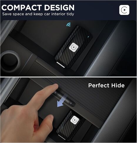 Wireless CarPlay Adapter for Apple iPhone Converts Wired to Wireless Car Play Dongle for Wireless, for Cars Model 2017+ & for iOS 12+, 3 Adapter, CFU2C-AIR in Kuwait