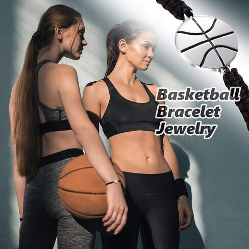 Hicarer 12 Pieces Basketball Bracelet Jewelry Basketball Woven Charm Bracelet for Player Team in Saudi Arabia