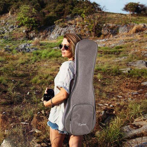 حقيبة Kmise Tenor Ukulele Gig مقاس 26 بوصة، حقيبة حمل ناعمة بحزام مزدوج مع 3 قطع in Saudi Arabia