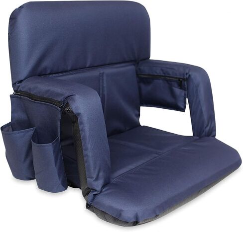 KHOMO GEAR Stadium Bleacher and Bench Seat Chair with Padded Reclining Cushion and Armrest and Carry Straps in Saudi Arabia