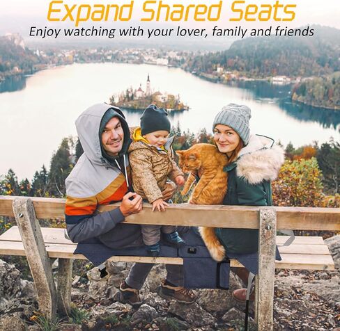 Heated Stadium Seat Cushion Pad Cordless Rechargeable 149F USB Battery Heated Bleacher Cushion Portable Heating Pad with Backrest Heating for Outdoor Camping, Fishing - 3 Heat Settings (NO Power Bank) in Saudi Arabia