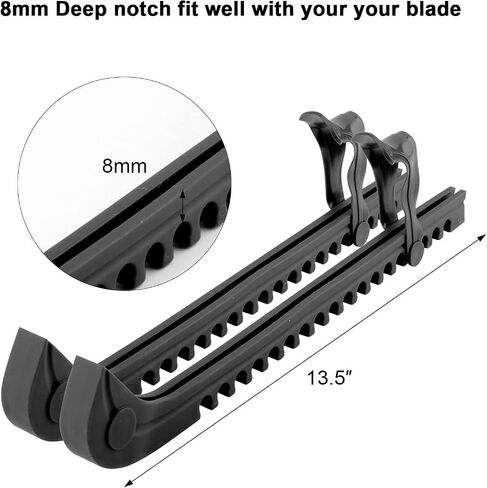2 Pcs Ice Skate Guards Hockey Shoe Blade Covers Hockey Skates Blade Guards Ice Hockey Equipment with Adjustable Buckle for Figure Skates, Ice Skating, Hockey in Saudi Arabia