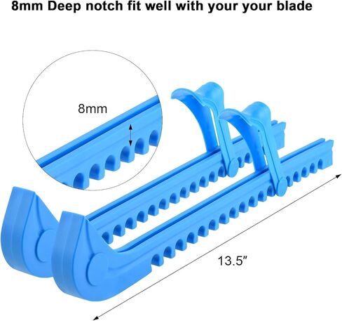 2 Pcs Ice Skate Guards Hockey Shoe Blade Covers Hockey Skates Blade Guards Ice Hockey Equipment with Adjustable Buckle for Figure Skates, Ice Skating, Hockey in Saudi Arabia