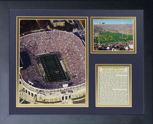 Legends Never Die Notre Dame Stadium Framed Photo Collage, 11 by 14-Inch in Saudi Arabia