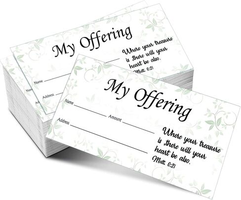 200 Pieces Church Offering Envelopes My Offering Bill Size Envelope Church Offering Tithe Envelopes for Donations, Religious Occasions (Elegant Style) in Saudi Arabia