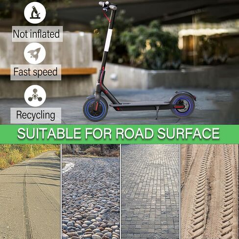 إطار مطاطي صلب 10x2.125، إطار بدون أنبوب 10x2/54-152 لـ Gotrax G4 GXL V2 Apex Hiboy S2 Pro Ninebot F25 F30 F40 F65 سكوتر كهربائي 10 بوصة 50/75-6.1 عجلات بديلة أمامية وخلفية للطرق الوعرة in Kuwait