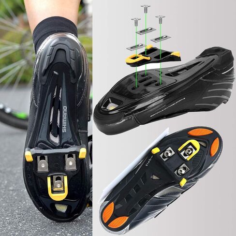 [نسخة مطورة من مرابط الدراجة لركوب الدراجات على الطرق Shimano SH-11 - غير متوافقة مع نظام المظهر - مجموعة مرابط ركوب الدراجات الداخلية ودراجة الطريق in Saudi Arabia