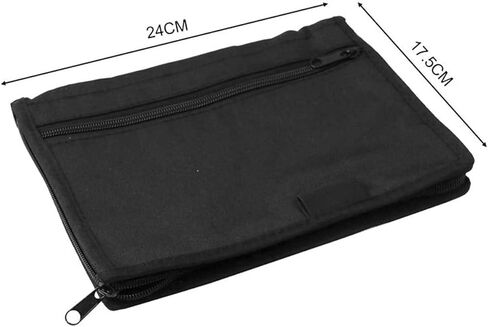 منظم حجرة صندوق قفازات السيارة من BA، تسجيل الحقيبة الناعمة بسحاب متعددة الأغراض، دليل المالك، المحفظة المركزية، حقيبة تخزين وحدة التحكم، حامل الحقيبة للبطاقة، التراخيص، التسجيل in Kuwait