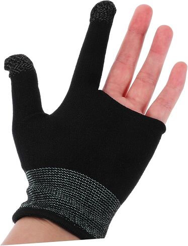 زوج واحد من قفازات مرساة ألعاب الهاتف المحمول بأكمام الإبهام، قفازات ألعاب الهاتف المحمول، قفازات أصابع الألعاب، قفازات أصابع للعبة، أكمام أصابع الألعاب، أكل الدجاج، ألياف فضية متقدمة in Kuwait