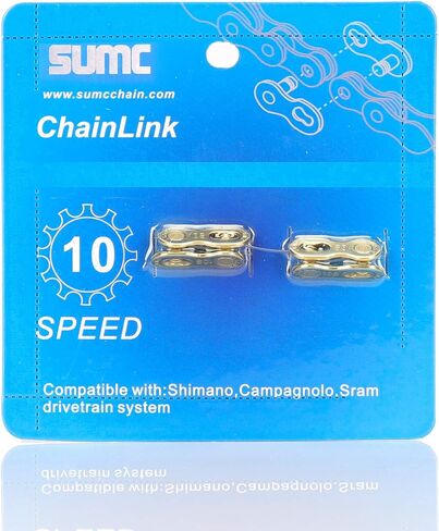 Inkesky 4 Pairs (2 Cards) Re-usable Quick Link for Bike Chains - Compatible with Shimano/KMC/Campagnolo/SRAM in Saudi Arabia