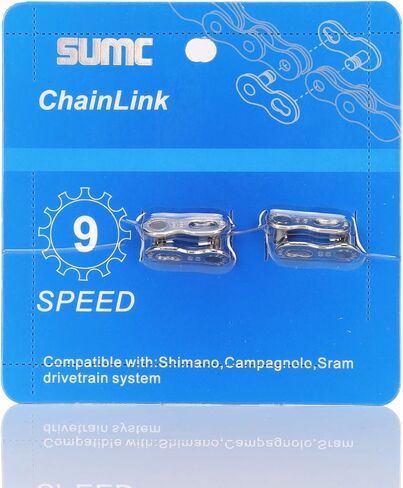 Inkesky 4 Pairs (2 Cards) Re-usable Quick Link for Bike Chains - Compatible with Shimano/KMC/Campagnolo/SRAM in Saudi Arabia