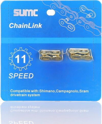 Inkesky 4 Pairs (2 Cards) Re-usable Quick Link for Bike Chains - Compatible with Shimano/KMC/Campagnolo/SRAM in Saudi Arabia