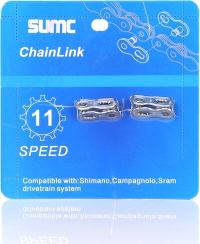 Inkesky 4 Pairs (2 Cards) Re-usable Quick Link for Bike Chains - Compatible with Shimano/KMC/Campagnolo/SRAM in Saudi Arabia