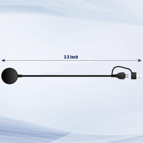 شاحن ساعة سامسونج USB A إلى USB C، متوافق مع ساعة سامسونج جالاكسي 6/6 كلاسيك/ 5/5 برو/4/4 كلاسيك/3/أكتيف 2/أكتيف (3.3) حزمة واحدة (1) in Saudi Arabia
