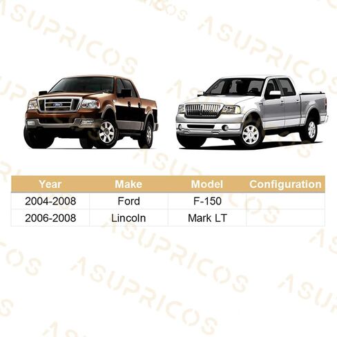 ASUPRICOS 2 قطعة طقم ذراع التحكم لـ 2004-2008 Ford F-150/Lincoln Mark LT، ذراع التحكم السفلي الأمامي مع مجموعة وصلة كروية in Saudi Arabia