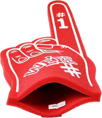 18 Inch We're Number 1 Finger Team Color Cheerleading Foam Hand Pompom for Sports in Saudi Arabia
