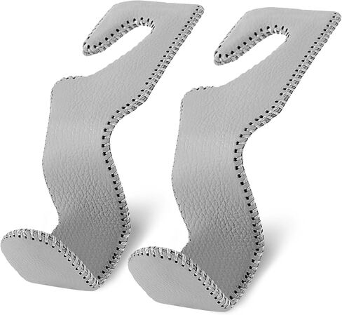 Purse Hook for Car, Car Purse Holder Headrest Hook Vehicle Leather Storage Hook for Hanging Purses and Bags, 2 Pack Black in Kuwait