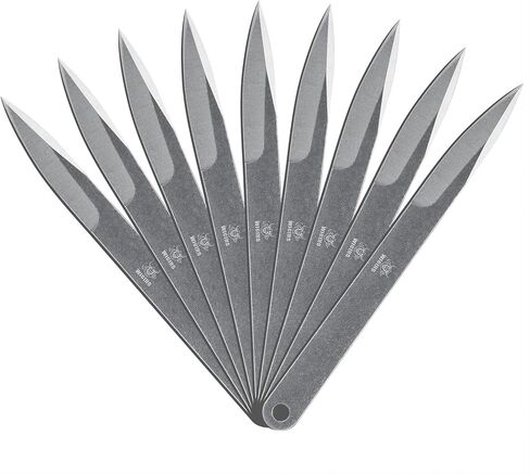 مجموعة رمي مقاس 10.2 بوصة مكونة من 9 قطع، تصميم كامل من الفولاذ المقاوم للصدأ، مع أغلفة من النايلون للترفيه والمنافسة in Kuwait