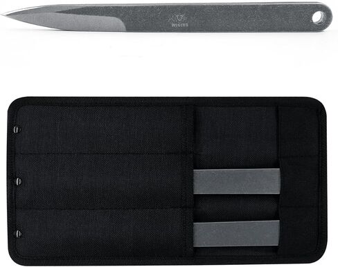 مجموعة رمي مقاس 10.2 بوصة مكونة من 9 قطع، تصميم كامل من الفولاذ المقاوم للصدأ، مع أغلفة من النايلون للترفيه والمنافسة in Kuwait