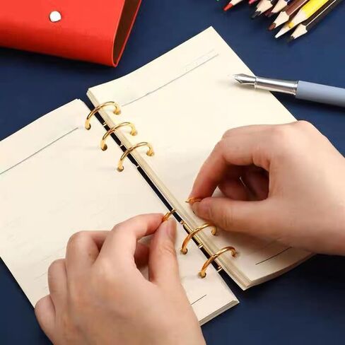 2 Pieces 3 Ring Metal Loose Leaf Binders Book Rings Snap Split Hinged with 20 mm Inner Diameter,Binding Spines Combs for Notebook,DIY Travel Diary, Photo Album,Black in Kuwait