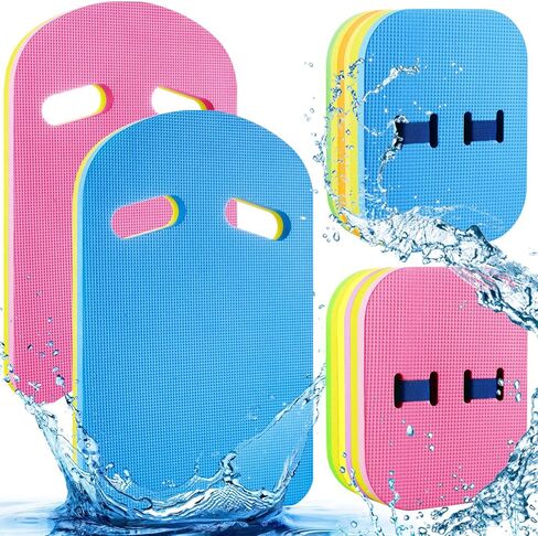 Honoson 4 Pcs Back Float Safety Swim Trainer Swimming Kickboard Set Swim Bubble Belt Floaties U Design with Hole Handle Adjustable Split Layers Back for Kids Toddler Children Adult Sport Pool in Saudi Arabia