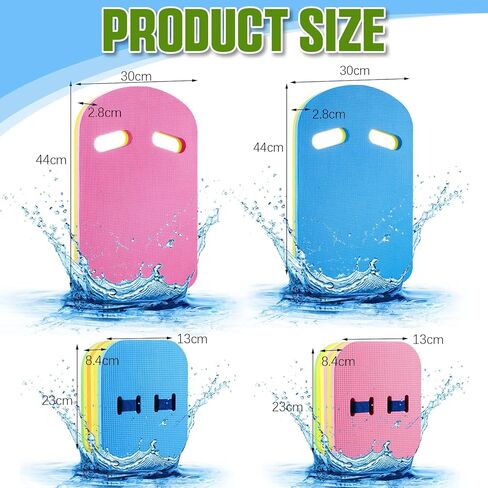 Honoson 4 Pcs Back Float Safety Swim Trainer Swimming Kickboard Set Swim Bubble Belt Floaties U Design with Hole Handle Adjustable Split Layers Back for Kids Toddler Children Adult Sport Pool in Saudi Arabia