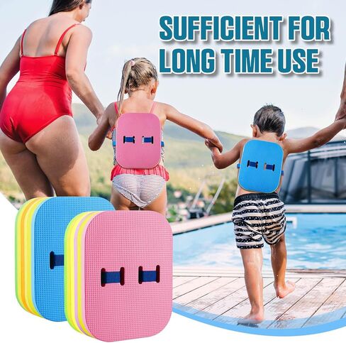 Honoson 4 Pcs Back Float Safety Swim Trainer Swimming Kickboard Set Swim Bubble Belt Floaties U Design with Hole Handle Adjustable Split Layers Back for Kids Toddler Children Adult Sport Pool in Saudi Arabia