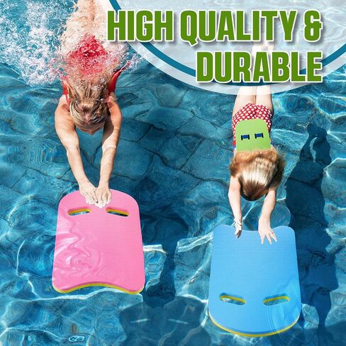 Honoson 4 Pcs Back Float Safety Swim Trainer Swimming Kickboard Set Swim Bubble Belt Floaties U Design with Hole Handle Adjustable Split Layers Back for Kids Toddler Children Adult Sport Pool in Saudi Arabia