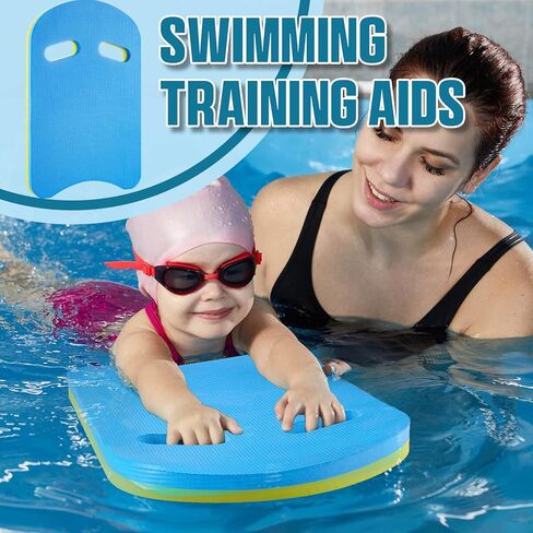 Honoson 4 Pcs Back Float Safety Swim Trainer Swimming Kickboard Set Swim Bubble Belt Floaties U Design with Hole Handle Adjustable Split Layers Back for Kids Toddler Children Adult Sport Pool in Saudi Arabia