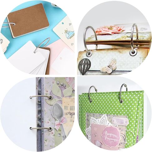 30 Pack Loose Leaf Binder Rings 2 Inch Binder Rings, Nickel-Plated Metal Rings for Index Cards, Keychain, Notebook, Reports, Loose Leaf Paper, Photo Albums in Saudi Arabia