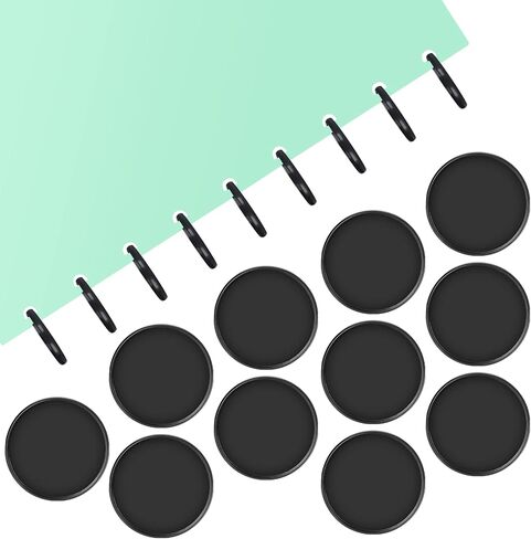 20 Pieces 2 Inch Discbound Expansion Discs Large Black Discs Binder Rings Plastic Expander Discs Book Binding Discs for DIY Notebooks and Planner Scrapbooking Supplies in Saudi Arabia