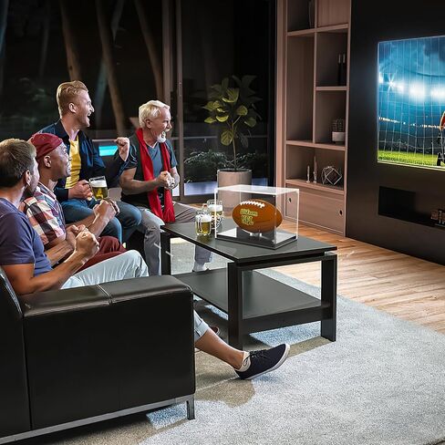 حافظة عرض كرة القدم، حافظة كرة قدم أكريليك تعرض الحجم الكامل الشفاف القابل للتجميع، حافظات صندوق تخزين تذكارية مع حامل عرض كرة القدم قابل للإزالة لكرة القدم الموقعة in Kuwait