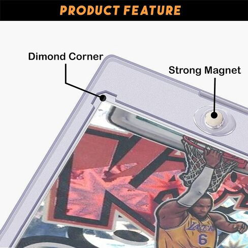 حامل البطاقة الممغنطة 35PT (25 حزمة) - حامل البطاقة بلمسة واحدة | حماة بطاقة التداول | حماة بطاقة البيسبول | حالة بطاقة التداول | واقيات البطاقات الرياضية (25) in Kuwait