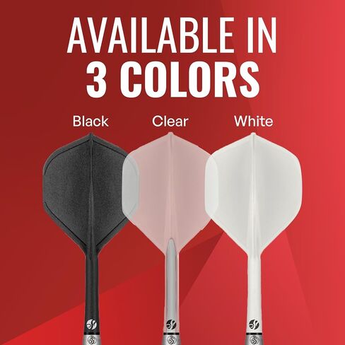 Shot! Darts Flight Deck One Piece Dart Flight and Shaft System - Set of 3 (Inbetween, White) in Saudi Arabia