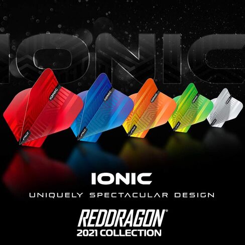 RED DRAGON Hardcore Ionic Dart Flights - 3 Sets Per Pack (9 Dart Flights in Total) in Saudi Arabia